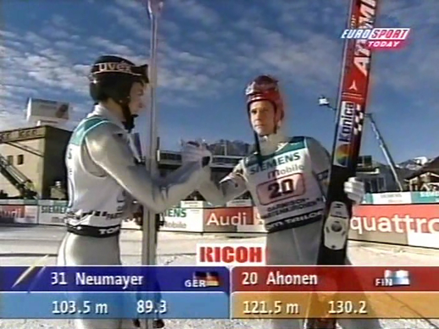 Michael Neumayer i Janne Ahonen (Eurosport)